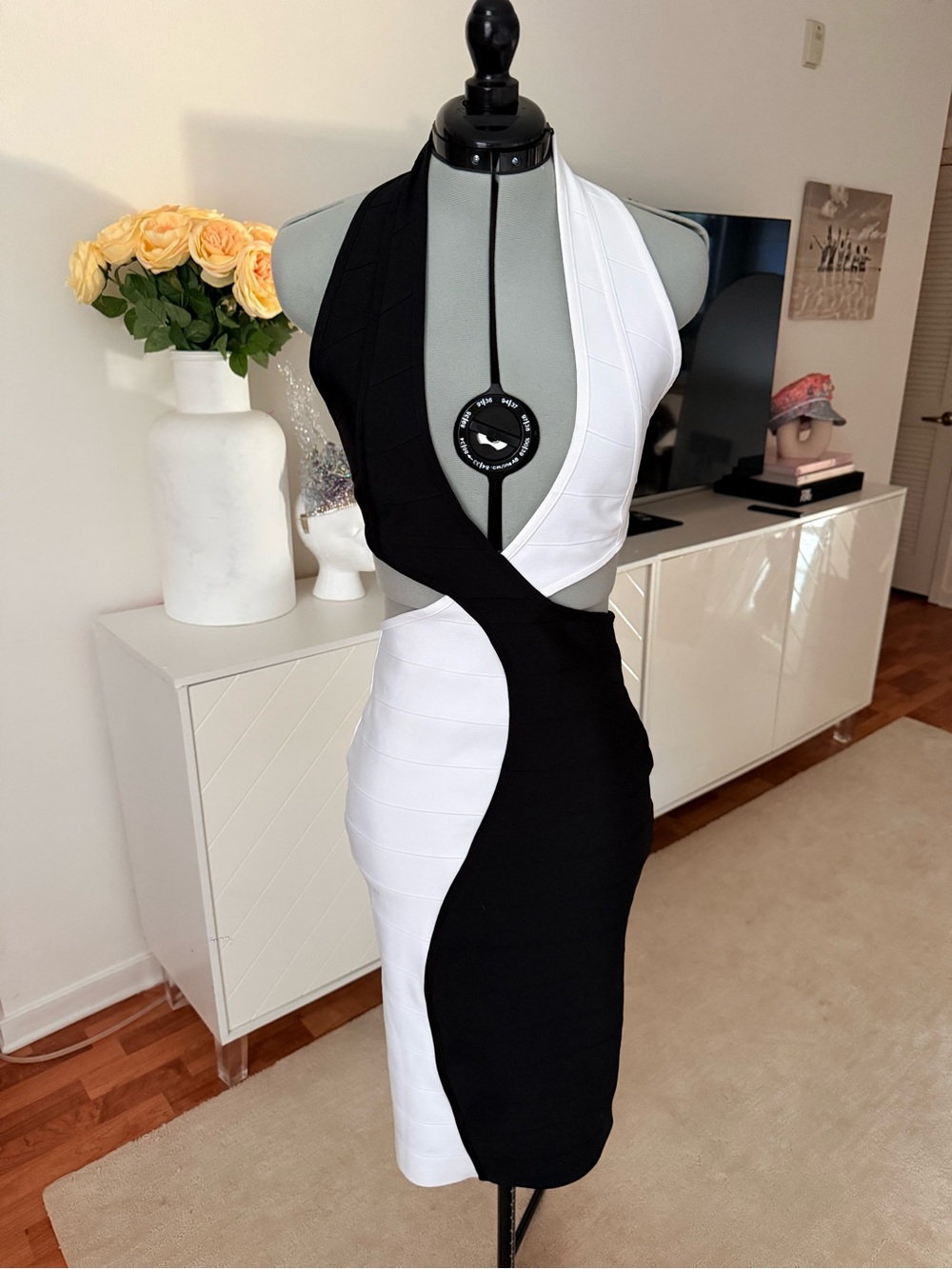 Fashion Nova Maddie Colorblock Bandage Dress M